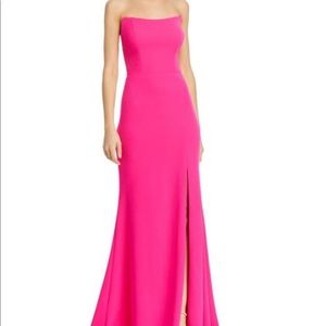 Aqua Strapless Gown - Fucshia pink - Bloomingdale’s exclusive - New with Tags